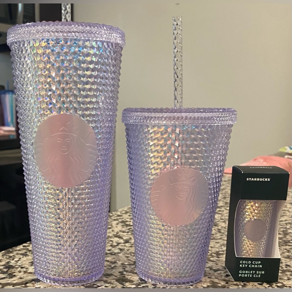 Starbucks Unicorn Iridescent Dichroic Studded Bling Venti Tumbler - Picture 10 of 13